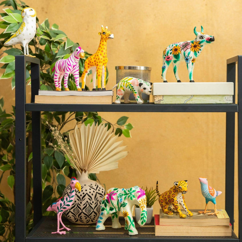 Assorted Set of Paper Mache Animals-paper mache-House of Ekam