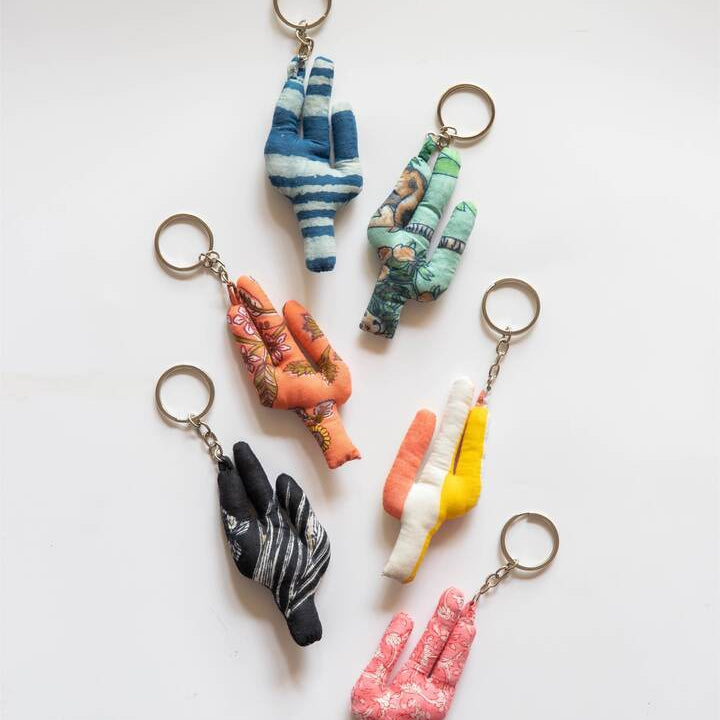Assorted Colorful Cactus Keychains-Bookmarks-House of Ekam