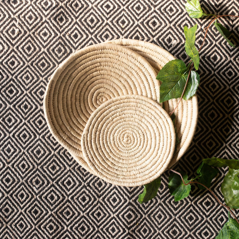 Assorted Plain Beige Sabai Baskets Combo-Sabai-House of Ekam