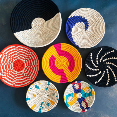 Assorted Sabai Handwoven Grass Baskets- Combo B-Sabai-House of Ekam