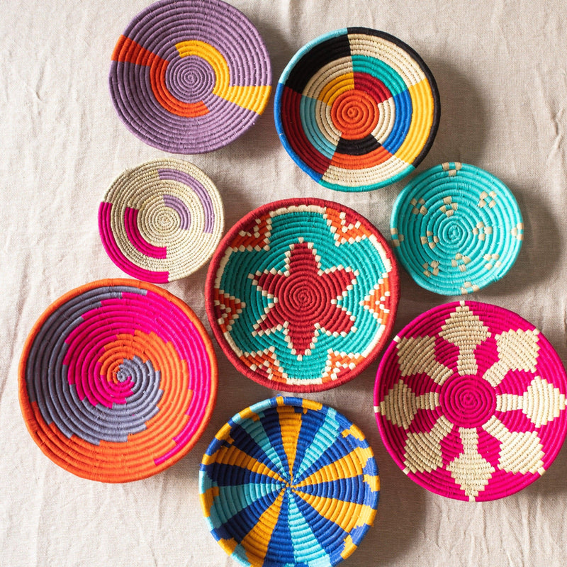 Assorted Sabai Handwoven Grass Baskets- Combo E-Sabai-House of Ekam