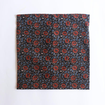 Black and Red Royal Print Cushion Cover-Cushion Covers-House of Ekam