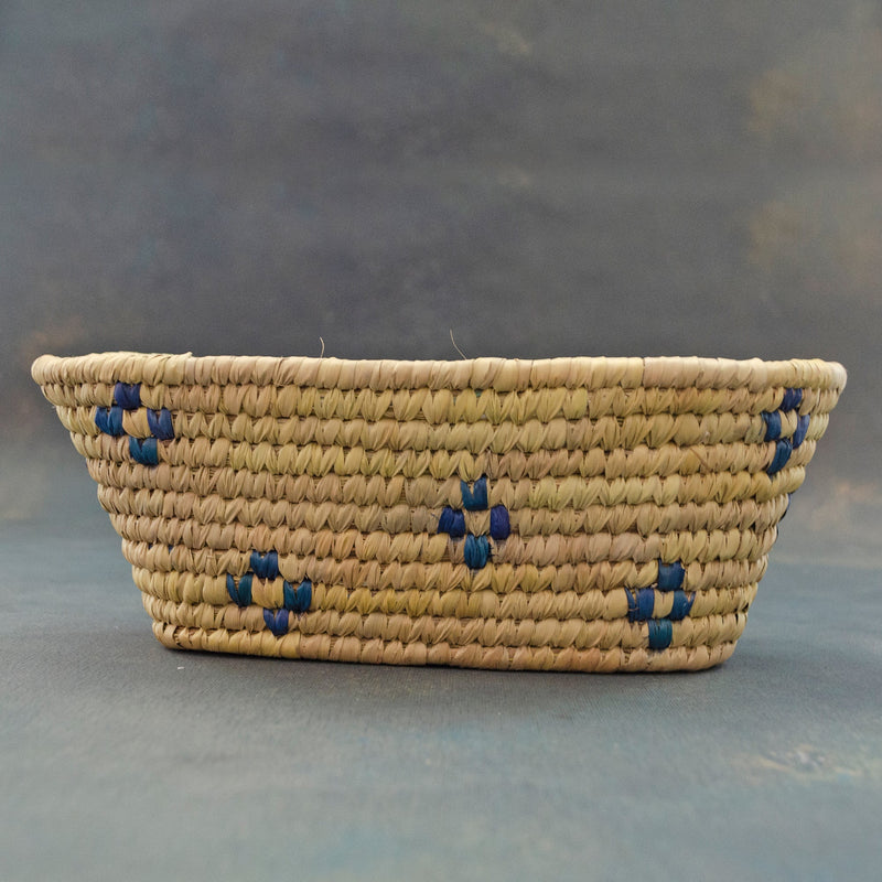 Blue Dadam Sabai Bread Basket-Sabai Accessories-House of Ekam
