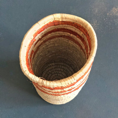 Brown and Natural Sabai Vase-Vases-House of Ekam