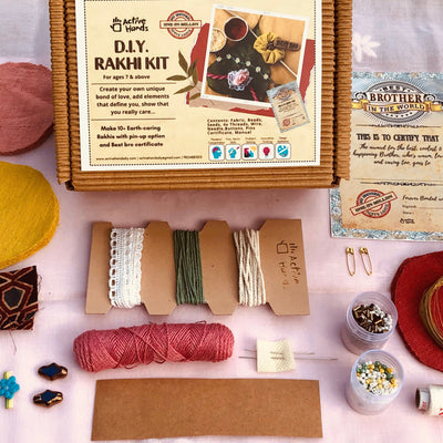 D.I.Y. Rakhi Kit Eco Handmade Festive Gift-DIY Kit-House of Ekam