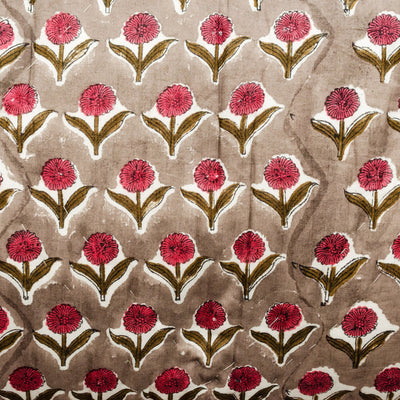 Floral Buti Double Bed Jaipuri Reversible Quilt Set-Quilt Set-House of Ekam