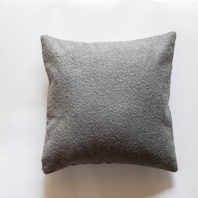 Grey Boucle Cushion Cover-Cushion Covers-House of Ekam