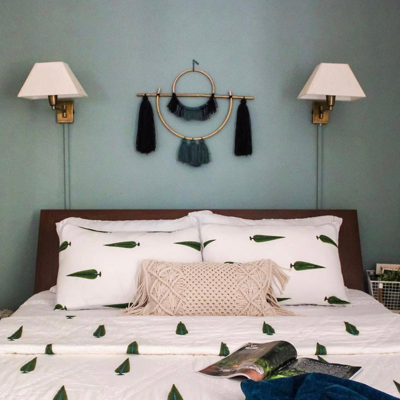 Gulmohar Double Bed Reversible Quilt Set-Quilt Set-House of Ekam