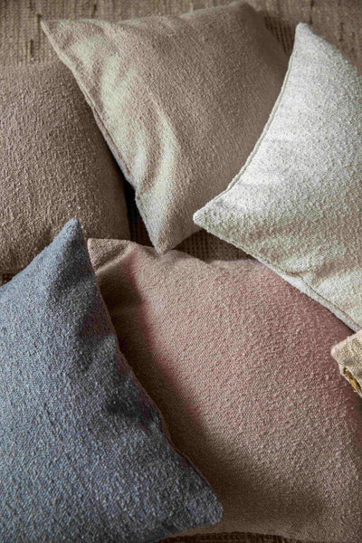 Coffee Beige Boucle Cushion Cover-Cushion Covers-House of Ekam