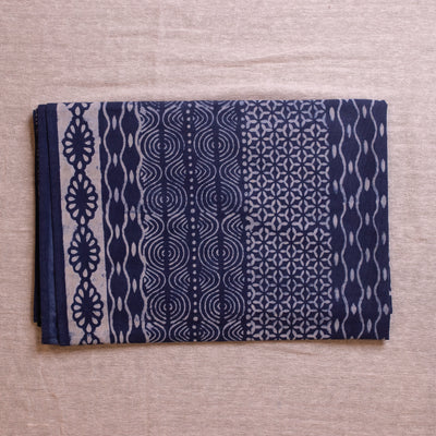 Indigo Patchwork Abstract Table Cloth-Table Runners-House of Ekam