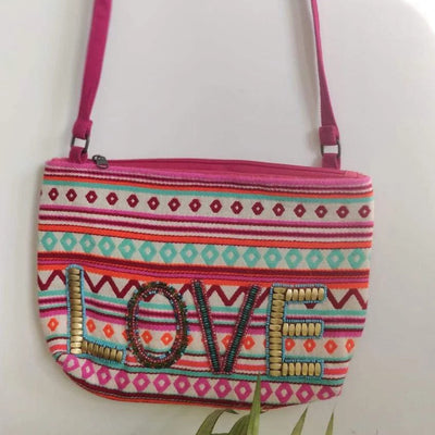 Love Multicolor Pouch-Bags-House of Ekam