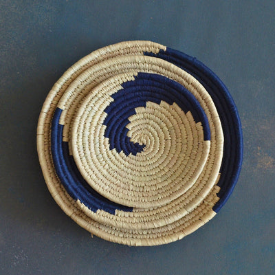 Nila Abstract Sabai Seagrass Handwoven Grass Basket-Sabai-House of Ekam
