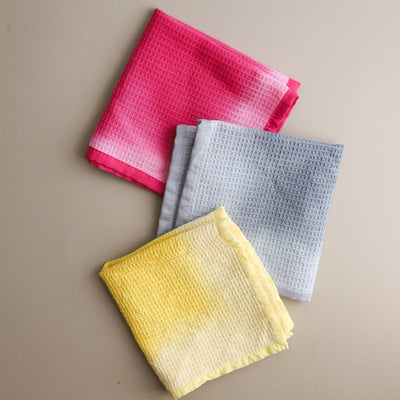 Set of 3 Ombre Multicolor Dish Towels-Tea Towels-House of Ekam