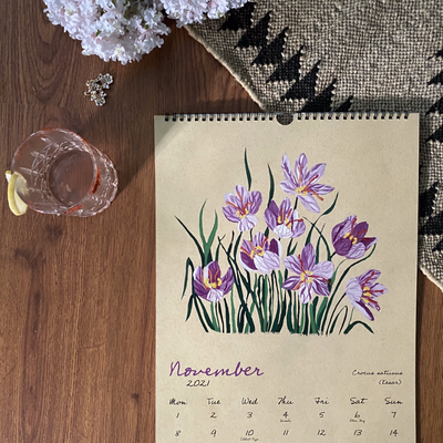 The Botanist’s Wall Calendar 2021-calendar-House of Ekam