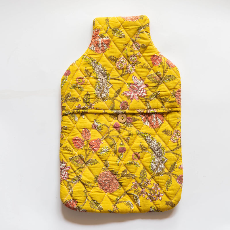 Yellow Spring Hot Water Bag Cover-Hot Water Bag Cover-House of Ekam
